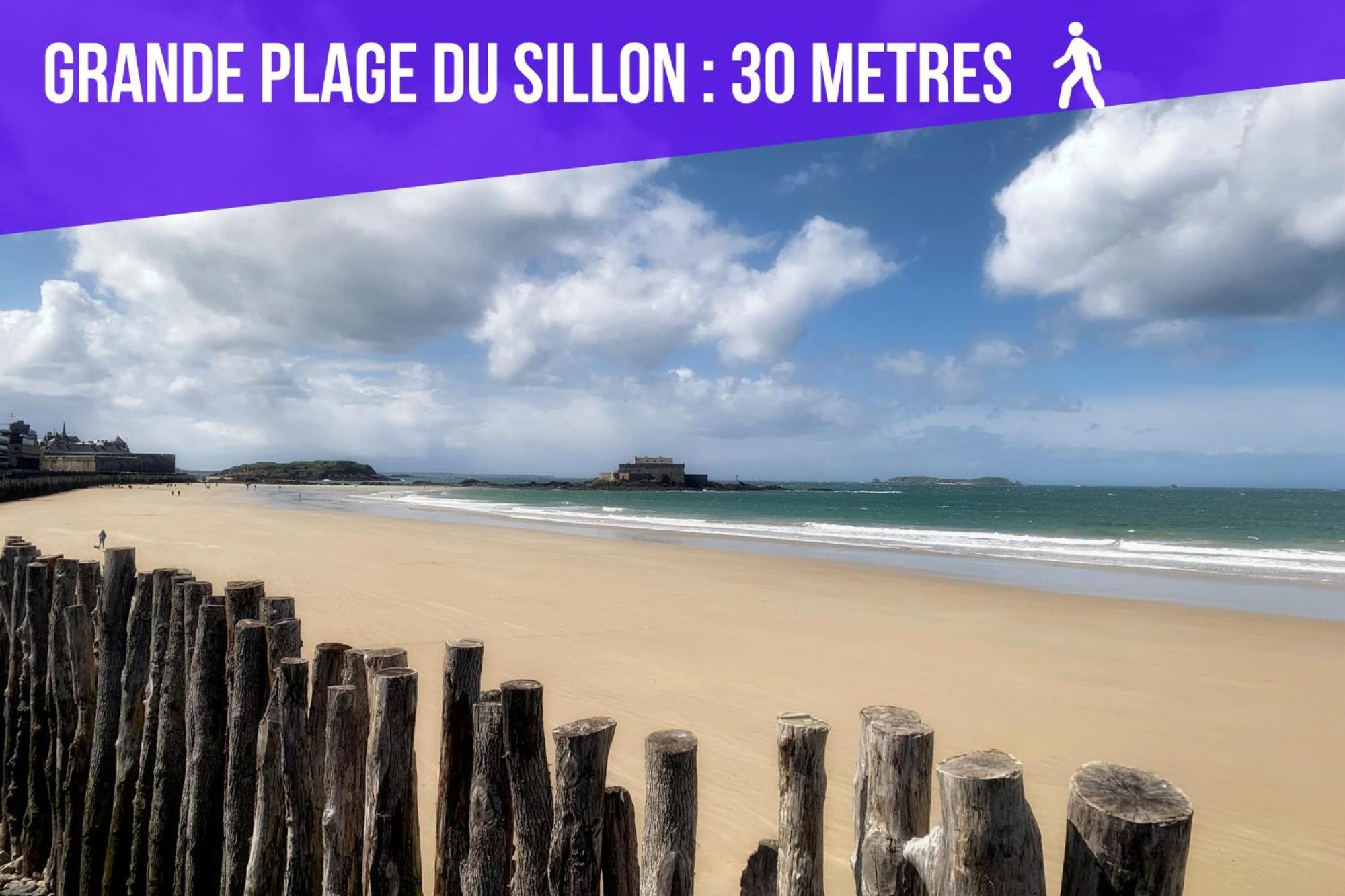 Escalier 16 - 30 M Plage Du Sillon - Proche Intra Сен-Мало Екстер'єр фото
